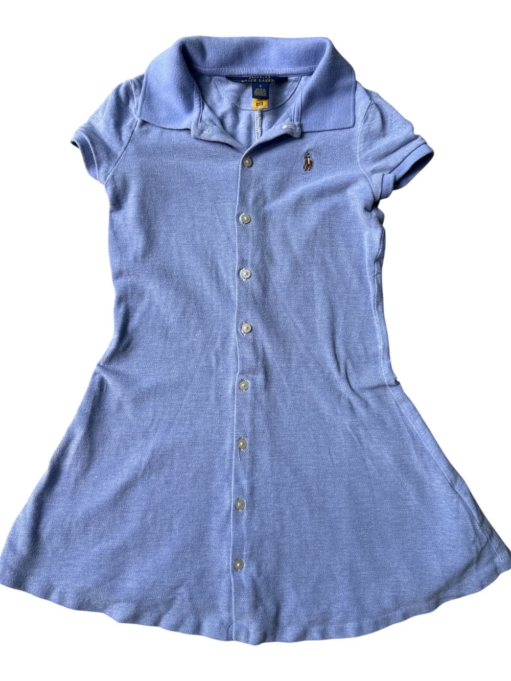 Polo Ralph Lauren Light Blue Polo Shirt Dress for Kids